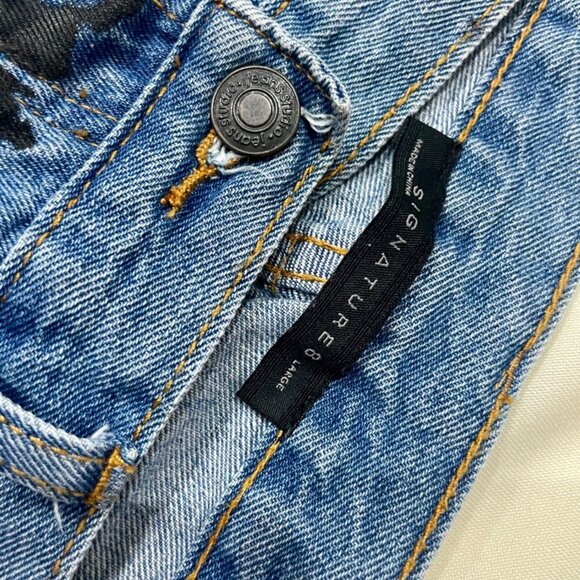 SIGNATURE 8 AZTEC DISTRESSED SHORTS SIZE LARGE - Picture 3 of 13